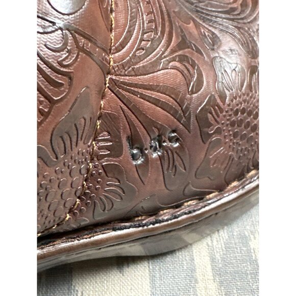 boc Born Concept Brown Embossed Peggy Clogs 7W Man Made Materials SOLD - Picture 10 of 16